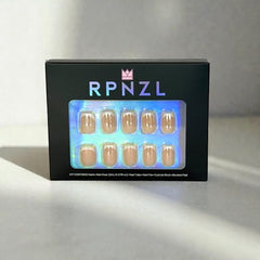 RPNZL Sweetie chrome nails close-up shows glossy finish and shine