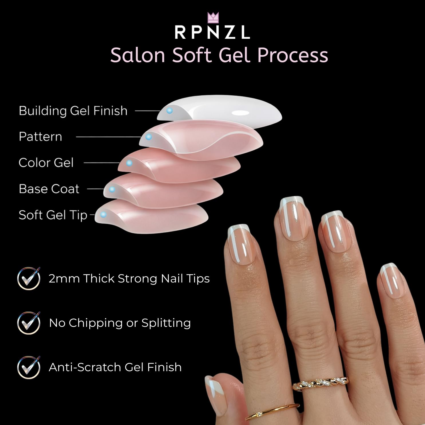 RPNZL Sweetie nail glue bottle for secure, long-lasting wear