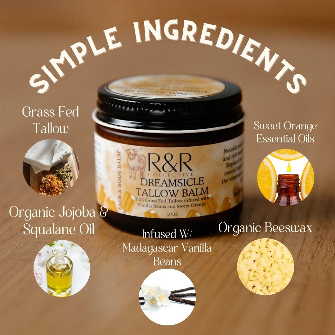 Hands applying Dreamsicle balm to a dry patch