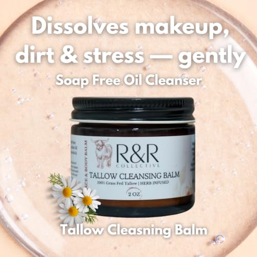 Creamy balm texture on finger ideal for facial cleansing