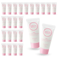 RSQAZQ 2-in-1 shampoo conditioner tubes on display for bulk hotel amenities.