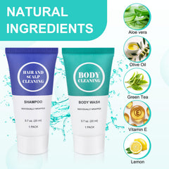 RSQAZQ 60-pack toiletries set for hotels, guests, and donation programs