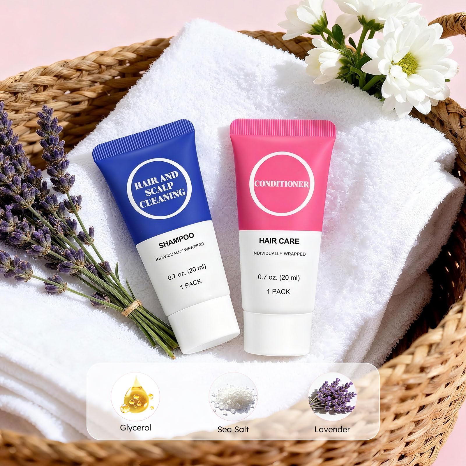 RSQAZQ compact shampoo 20ml bottle with closed cap for portability