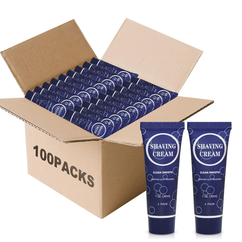 RSQAZQ travel shaving cream 1 oz package, compact for on the go grooming.