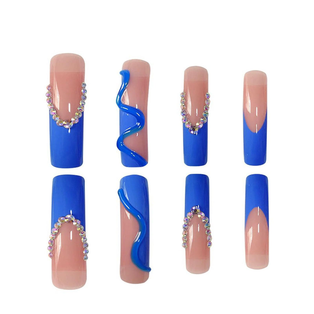 RTKHFZE worn on model hand at event showing polished blue French finish advantage