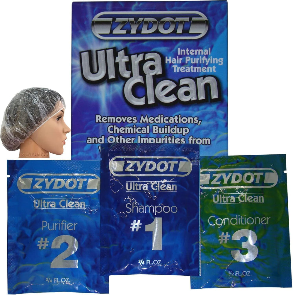 RU CLEAN Zydot Ultra Clean Shampoo bottle showcasing detox cleansing for hair