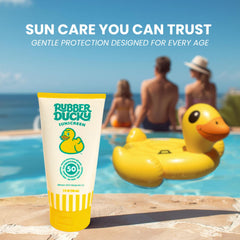 Two-pack Rubber Ducky SPF 50 sunscreen 5oz for family use.