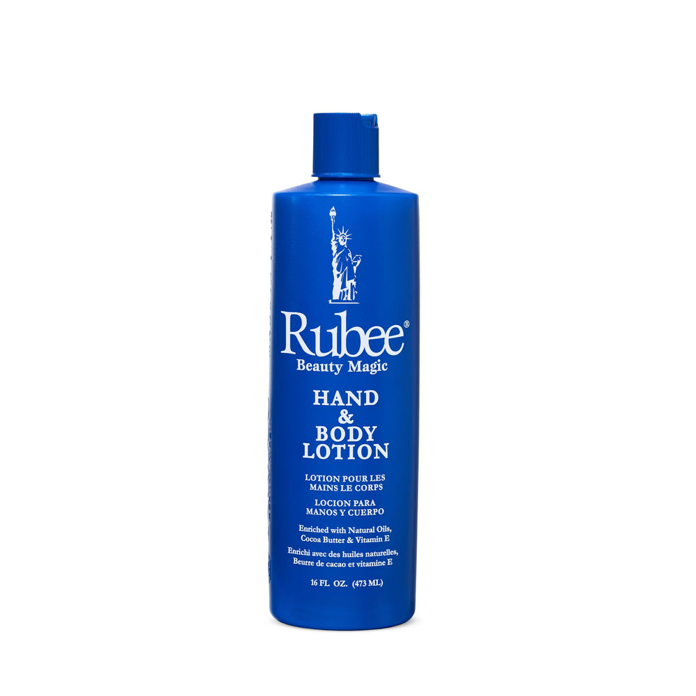 RUBEE vitamin E moisturizer bottle highlighting nourishing daily care formula