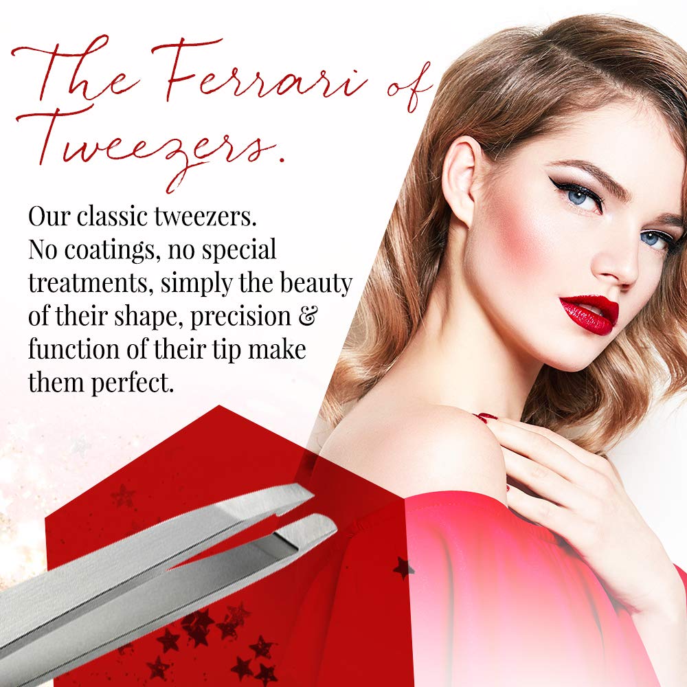 Rust-proof stainless steel construction of Rubis tweezers for lasting use.