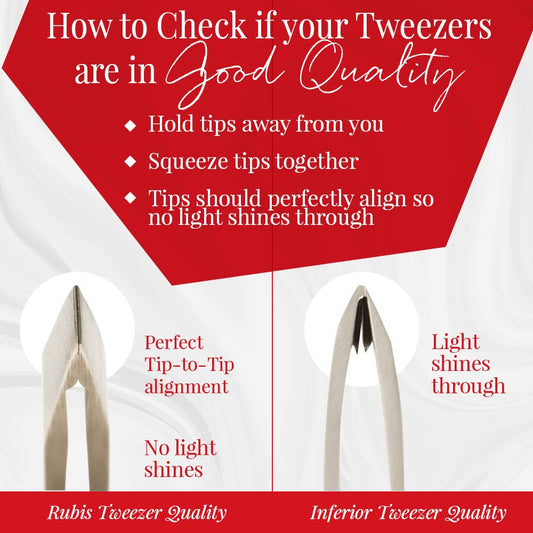 Closeup of Rubis precision tips for delicate hair removal.