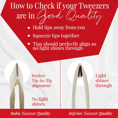 Closeup of Rubis precision tips for delicate hair removal.