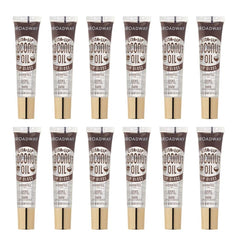 Ruby Kisses Broadway Vita-Lip Gloss with coconut oil in 12-pack for rich hydration