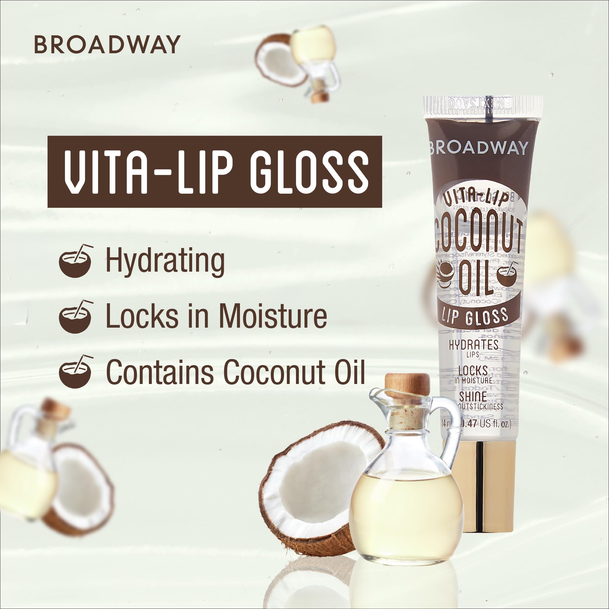 Application of Vita-Lip Gloss delivers high-shine finish without stickiness