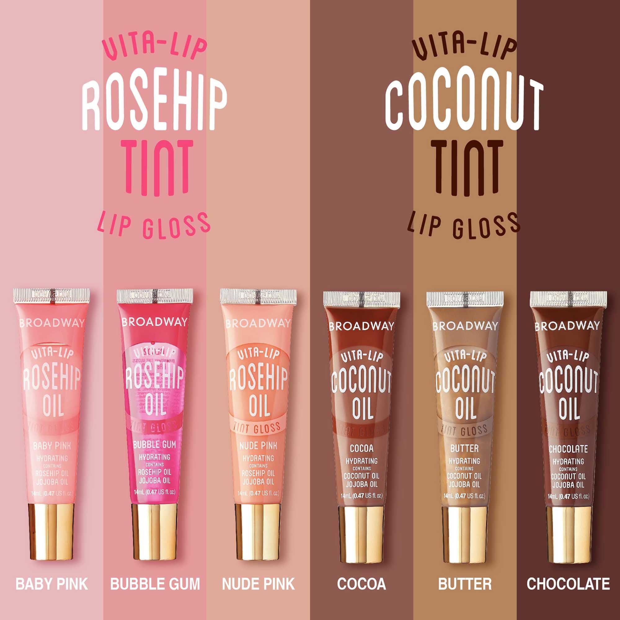 Ruby Kisses Broadway Vita-Lip closeup highlights lightweight, gel-based texture.