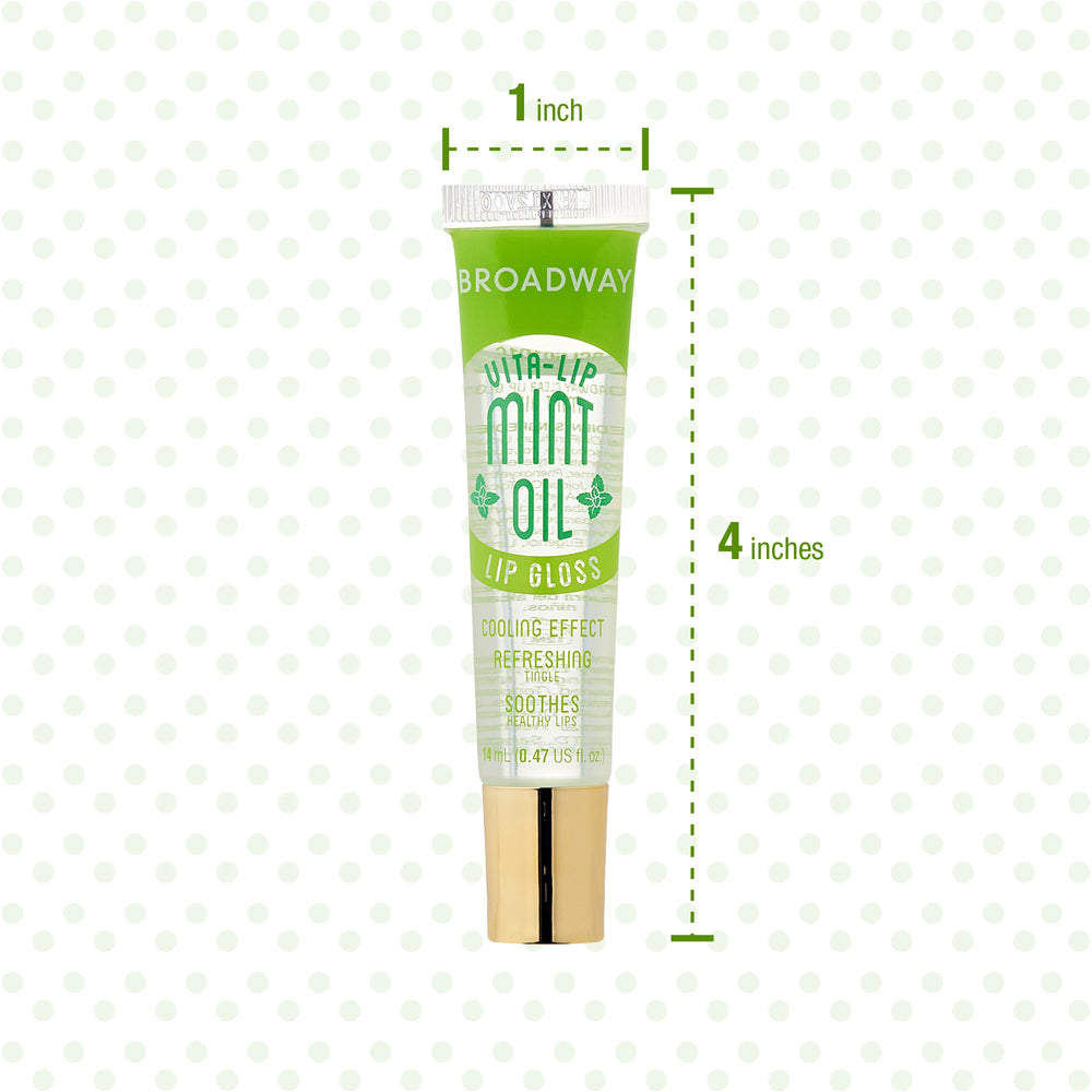 Ruby Kisses Broadway Vita-Lip gloss on lips adds rosy glow and shine.