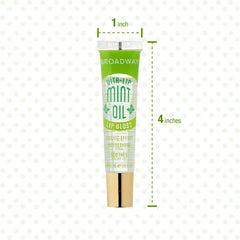 Ruby Kisses Broadway Vita-Lip gloss on lips adds rosy glow and shine.