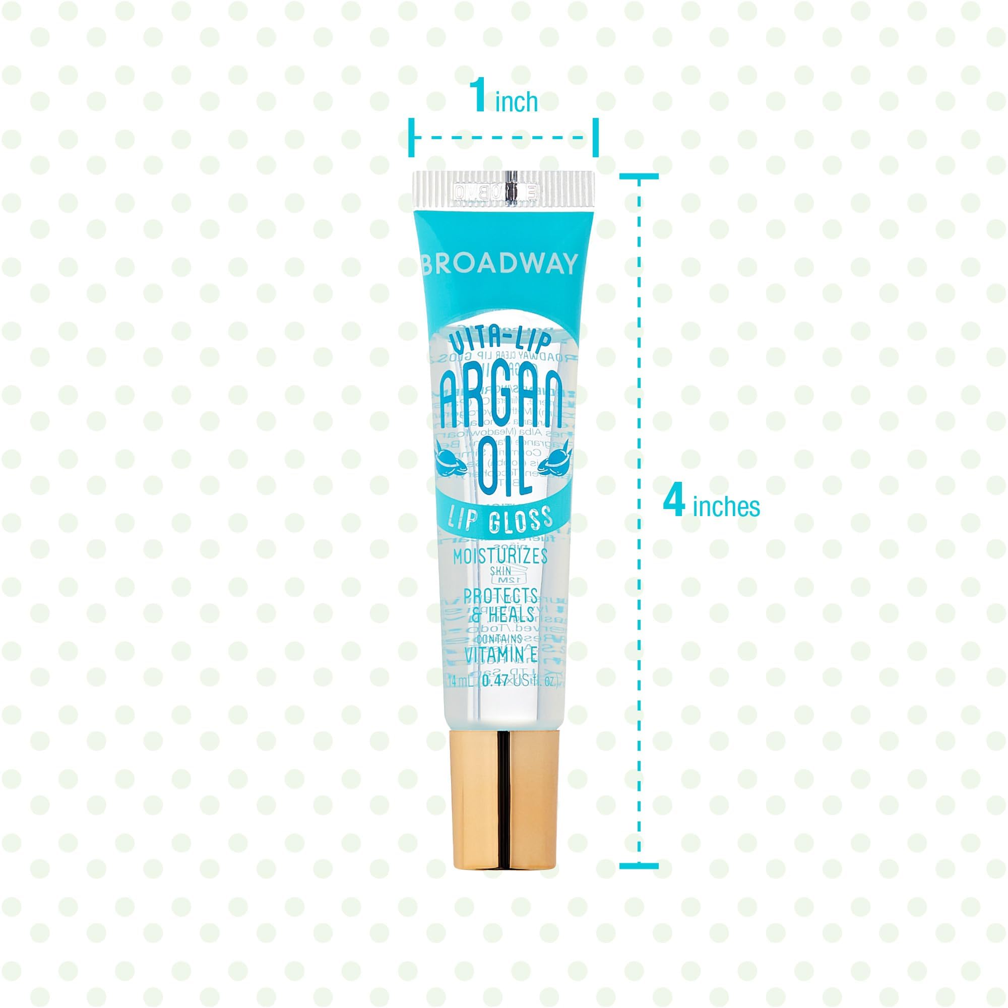Ruby Kisses Broadway Vita-Lip Gloss mint aroma provides refreshing sensation