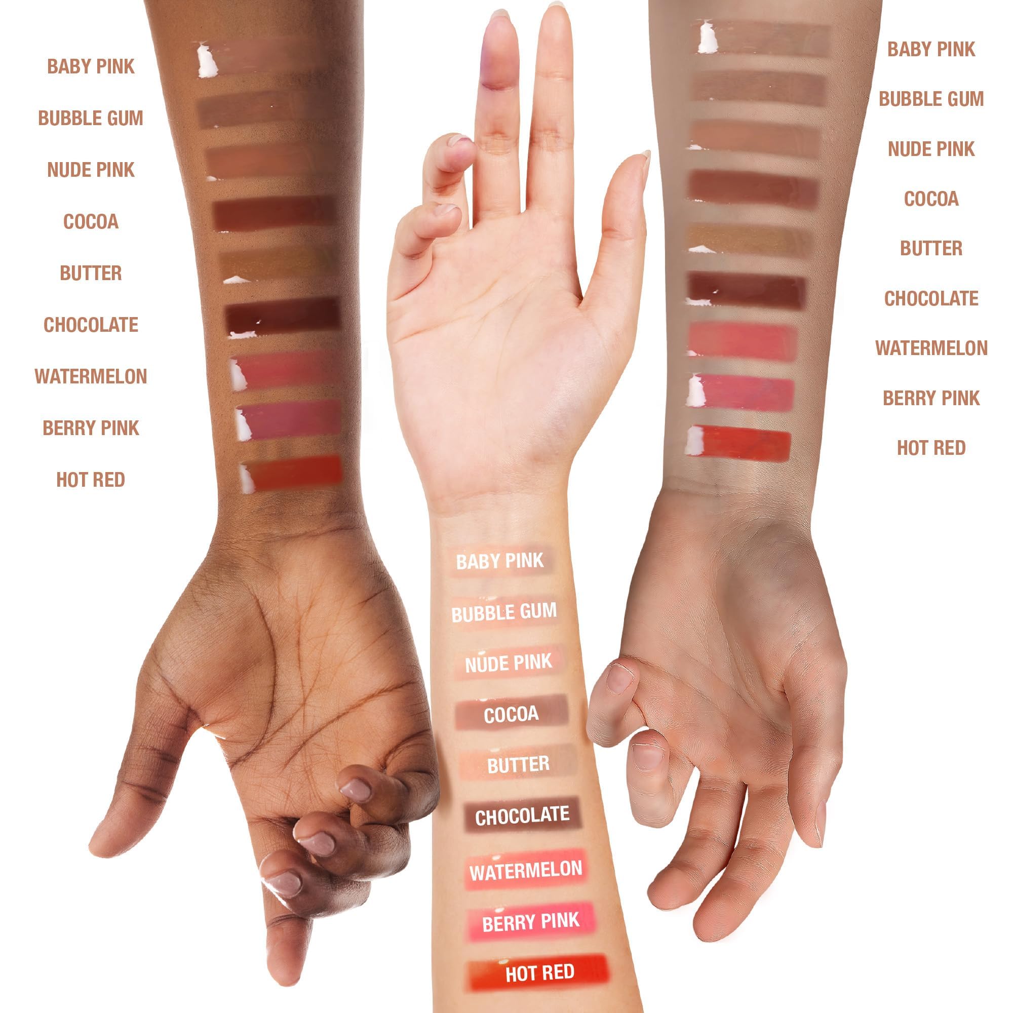 Ruby Kisses Broadway Vita-Lip bottle features rosehip oil for nourishing care.