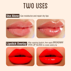 Vitamin oil blend in Vita-Lip Gloss nourishes lips with lightweight hydration