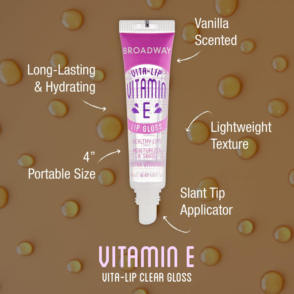 Ruby Kisses Broadway Vita-Lip gloss application—smooth glide for easy wear.