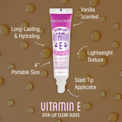 Ruby Kisses Broadway Vita-Lip gloss application—smooth glide for easy wear.