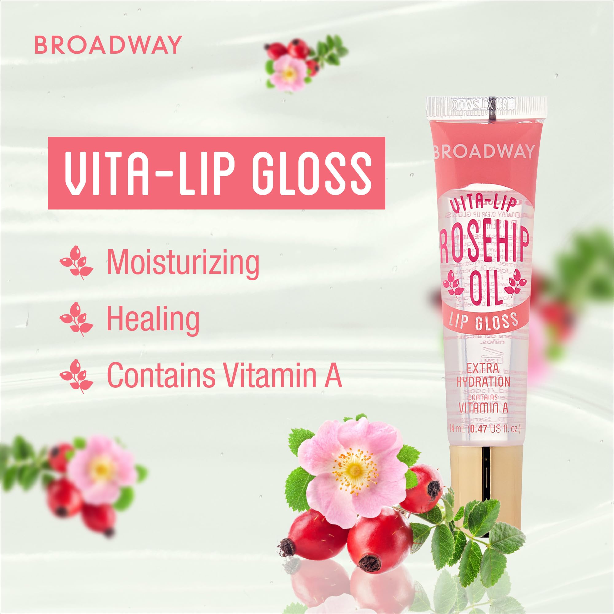 Mint scent of Ruby Kisses Broadway Vita-Lip gloss during wear.