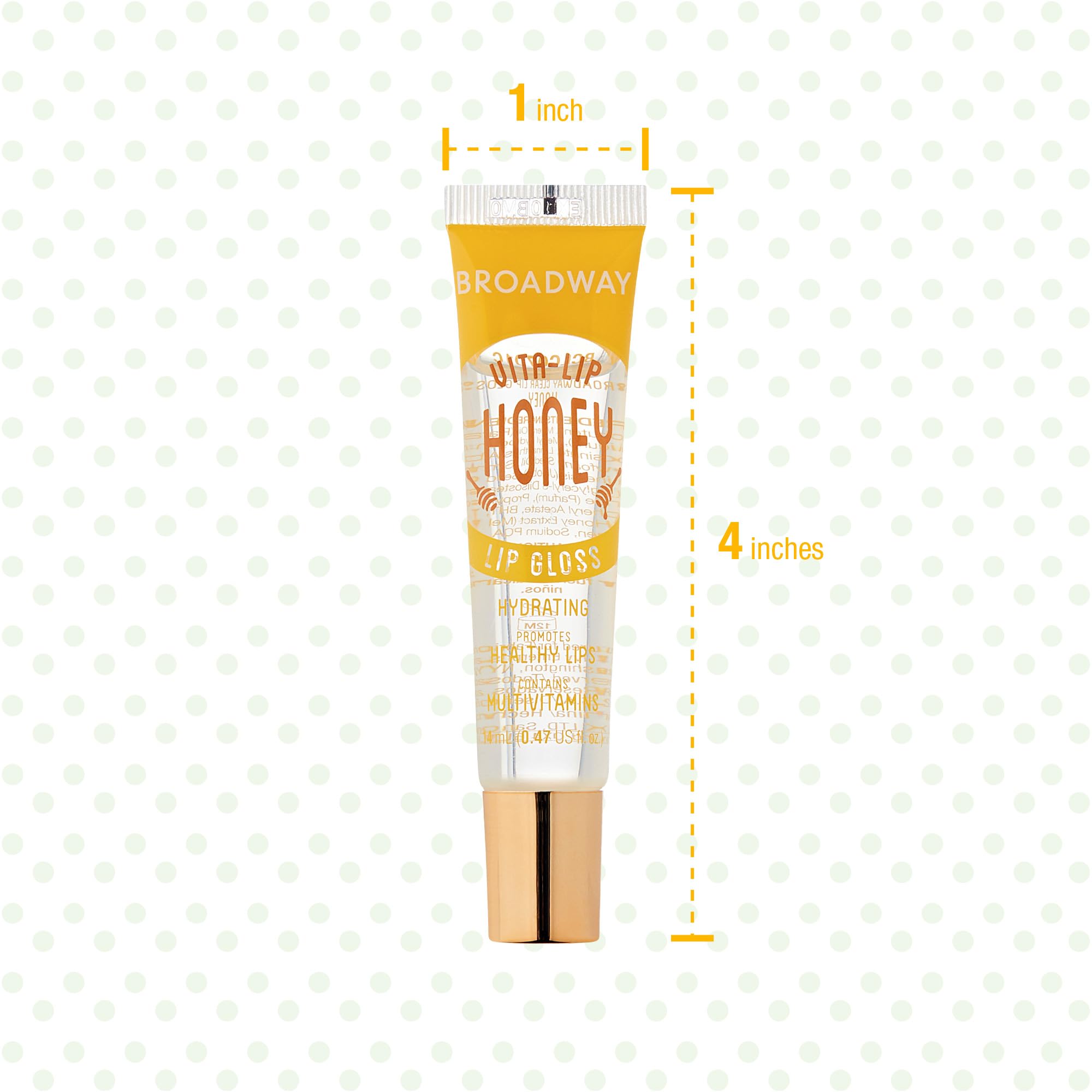 Soft lips texture achieved with Ruby Kisses Broadway Vita-Lip gloss.