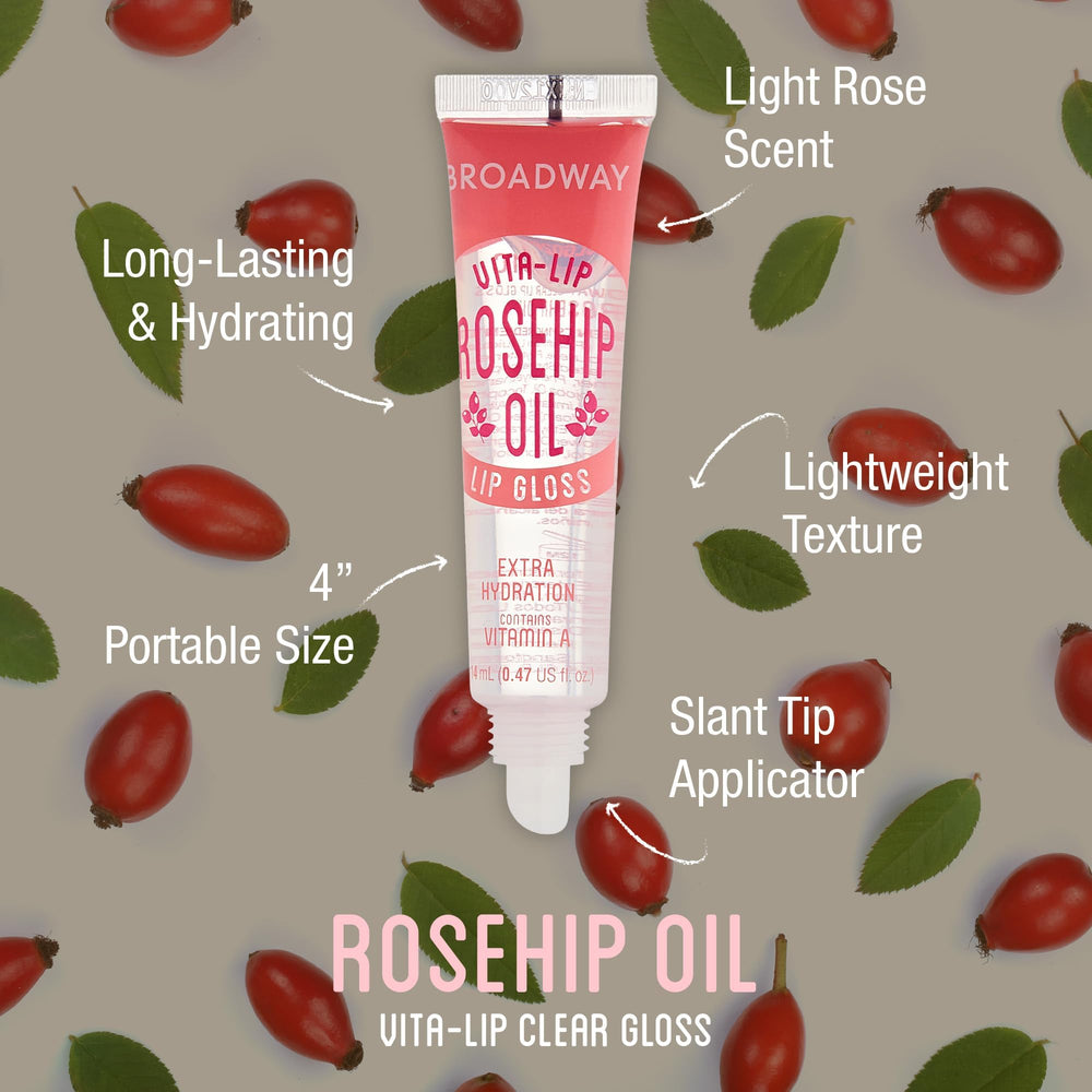 Ruby Kisses Broadway Vita-Lip wand applying gloss for smooth texture.