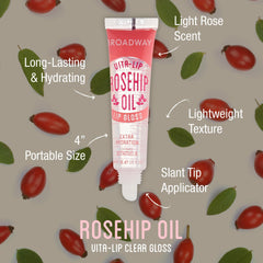 Ruby Kisses Broadway Vita-Lip wand applying gloss for smooth texture.