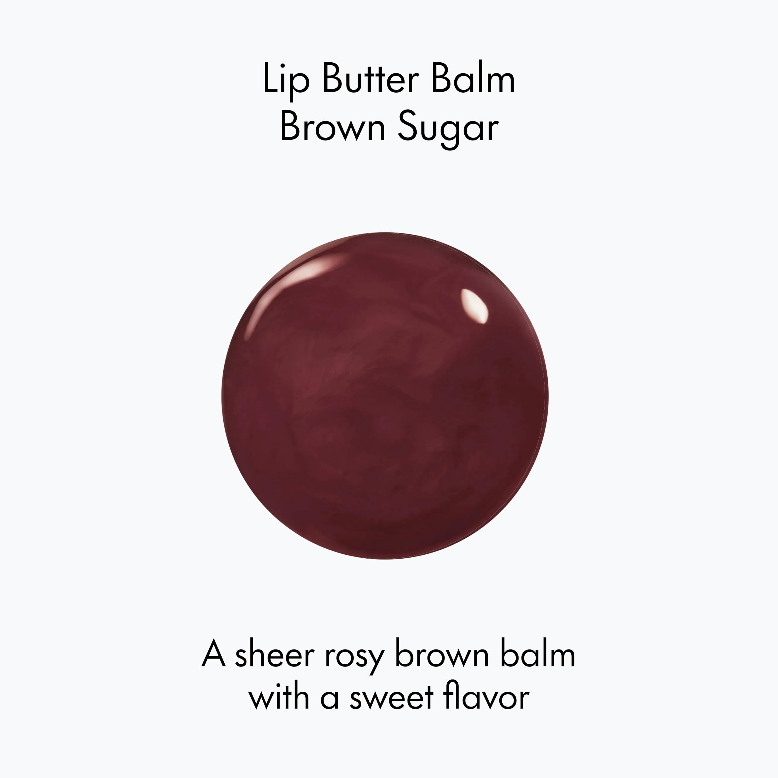 Ruby & Millie lip balm gloss finish on lips for a healthy glow.
