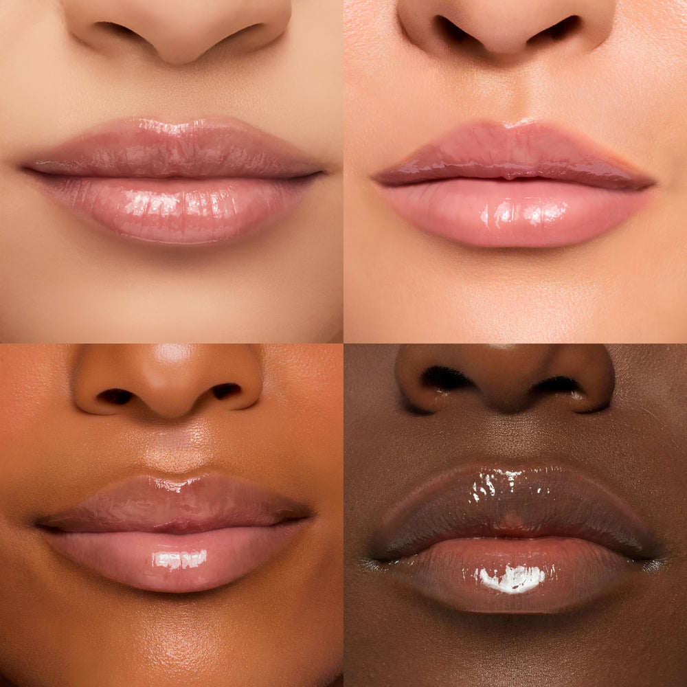 Mint Glow on lips displaying glossy non-sticky shine
