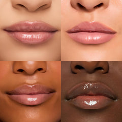 Mint Glow on lips displaying glossy non-sticky shine