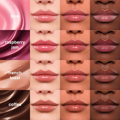 Ruby & Millie lip gloss applicator demonstrates precise, lightweight glide.