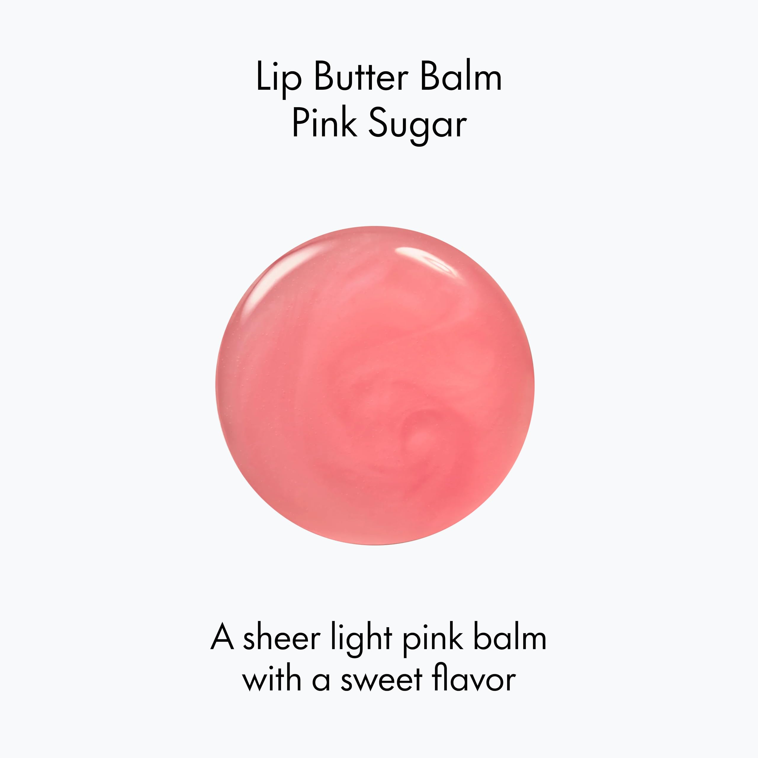 Ruby & Millie Pink Sugar lip balm being applied for a glossy finish.