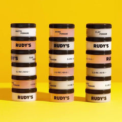Rudy's Soft Clay Pomade USA-made production facility shot.