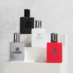 Rue 21 CJ Red in-use shot, suggesting bold yet balanced aroma.