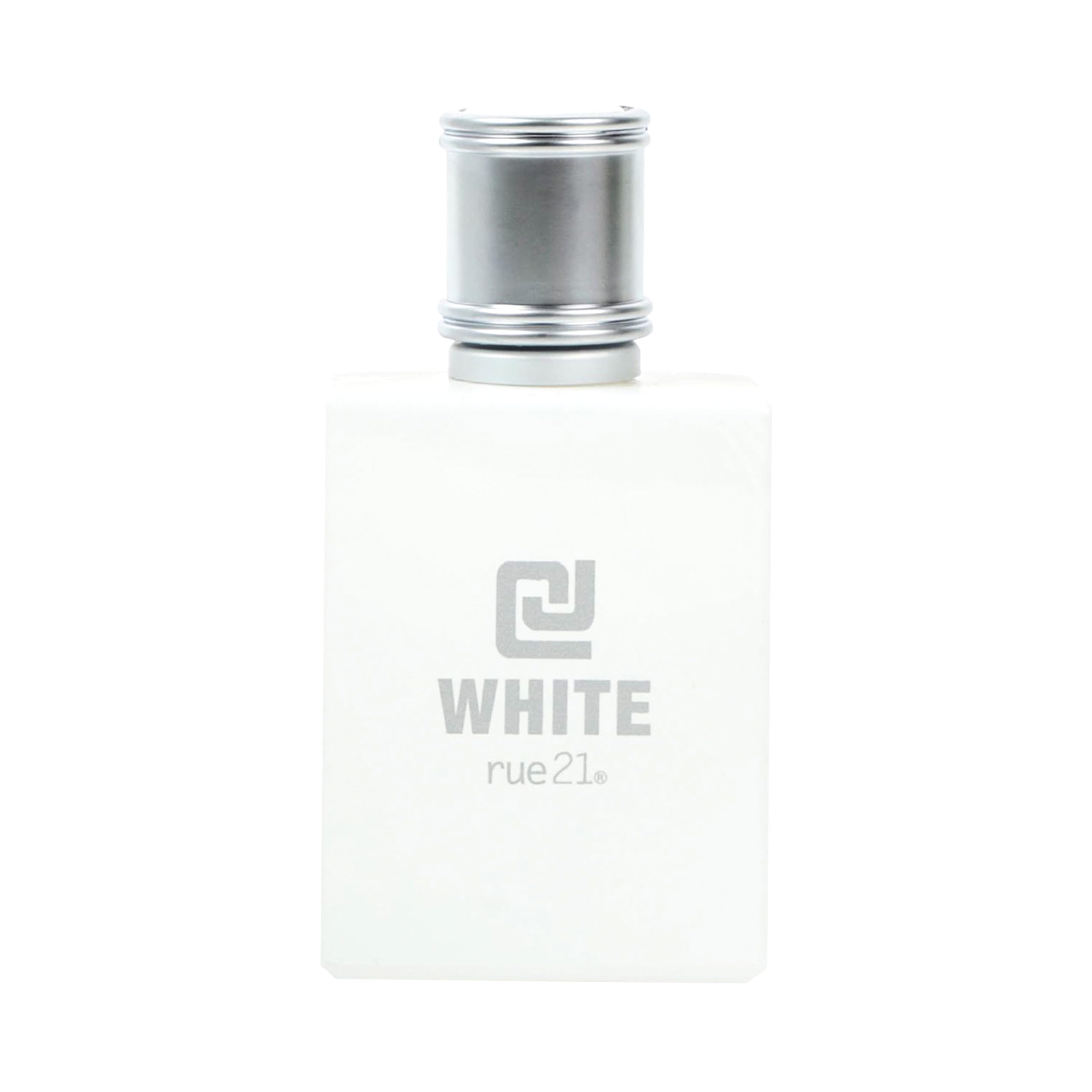 Rue 21 CJ White bottle with label showing a fresh daily fragrance
