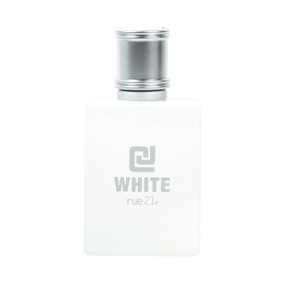 Rue 21 CJ White bottle with label showing a fresh daily fragrance