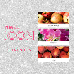 Rue 21 Icon Eau de Parfum packaging box giftable presentation