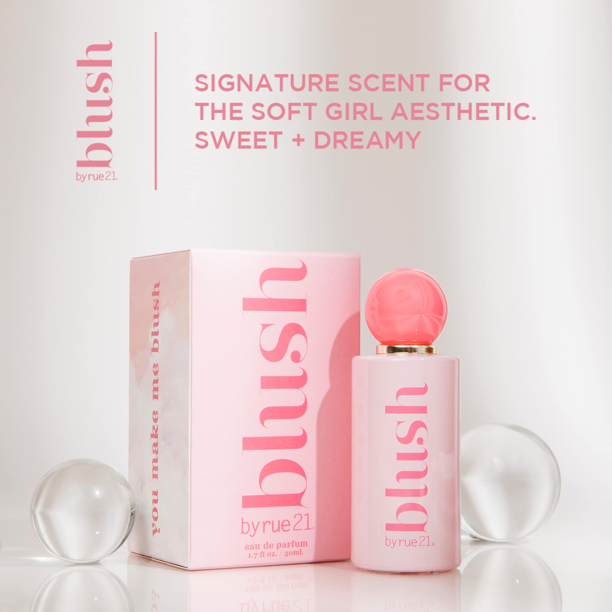 Rue 21 Blush features passion fruit, red berry, and caramelized apple notes for vibrant appeal.