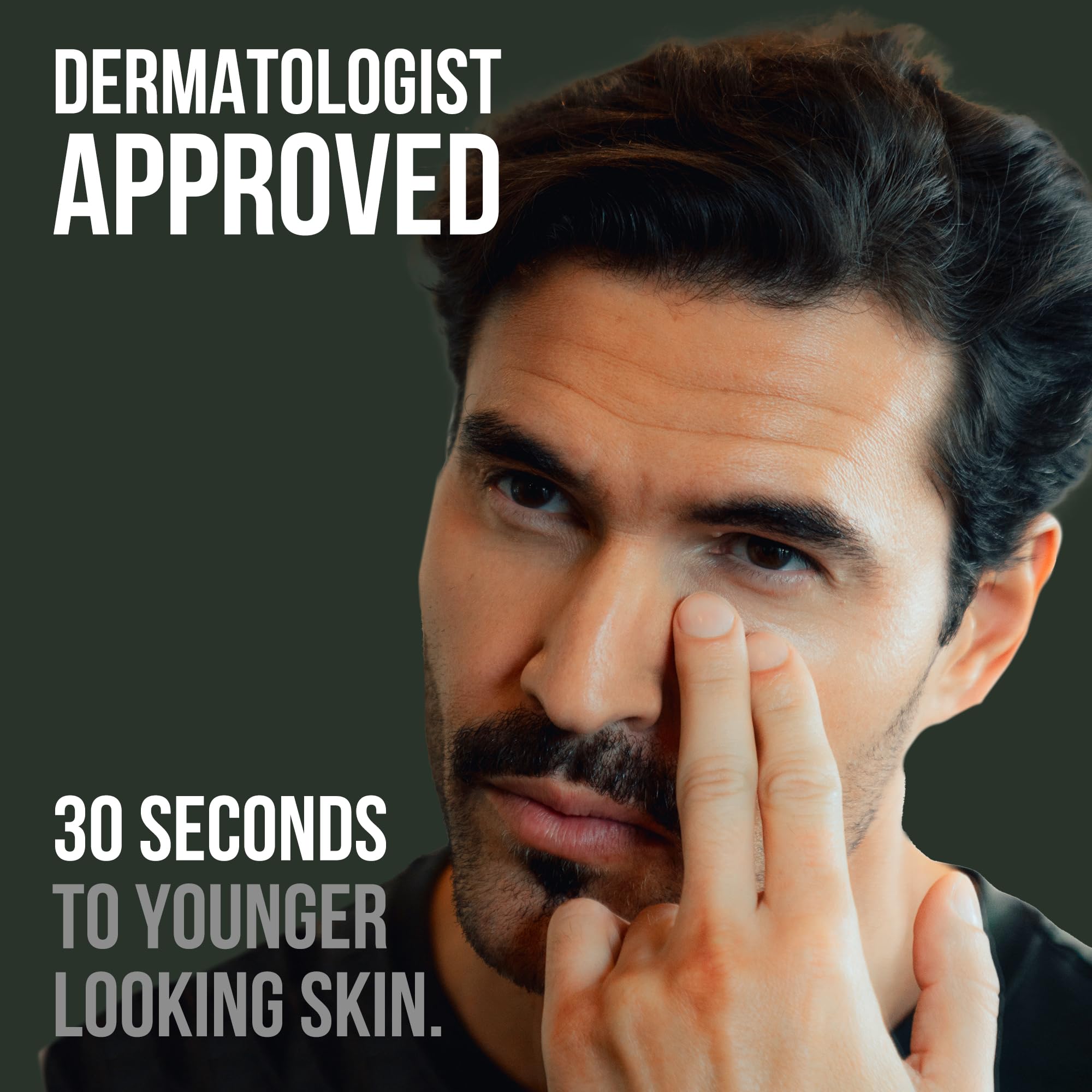 RUGGED & DAPPER eye cream with hyaluronic acid for refreshed under-eye skin.