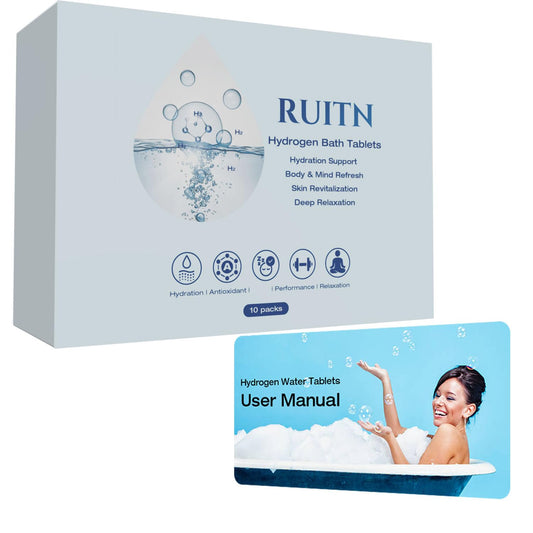 RUITN hydrogen bath tablets pack for an easy home spa activation.