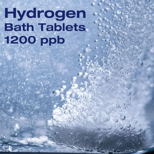 RUITN hydrogen bath tablets dispense into water for a revitalizing soak.