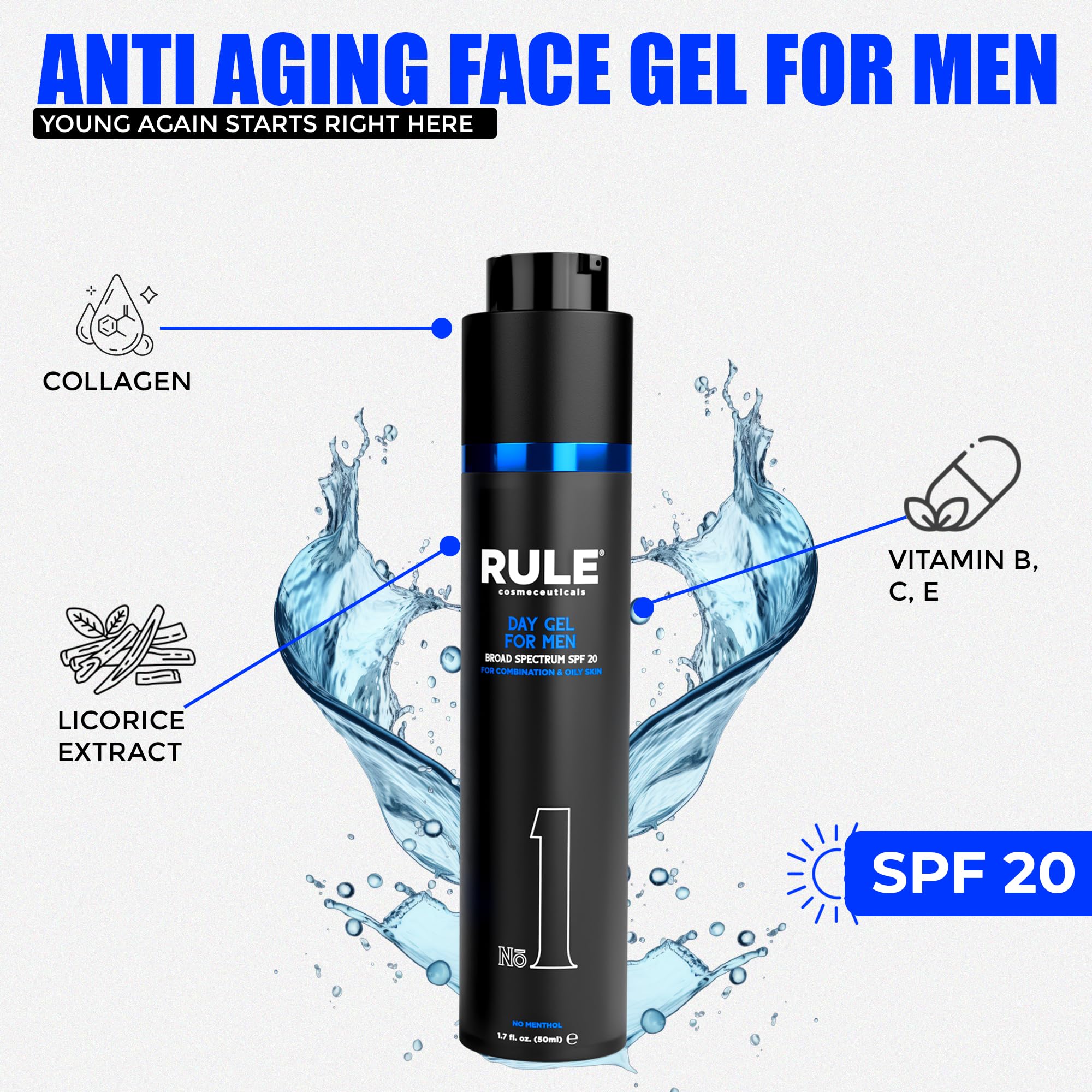 Rule Cosmeceuticals No1 Day Gel suits combination and oily skin