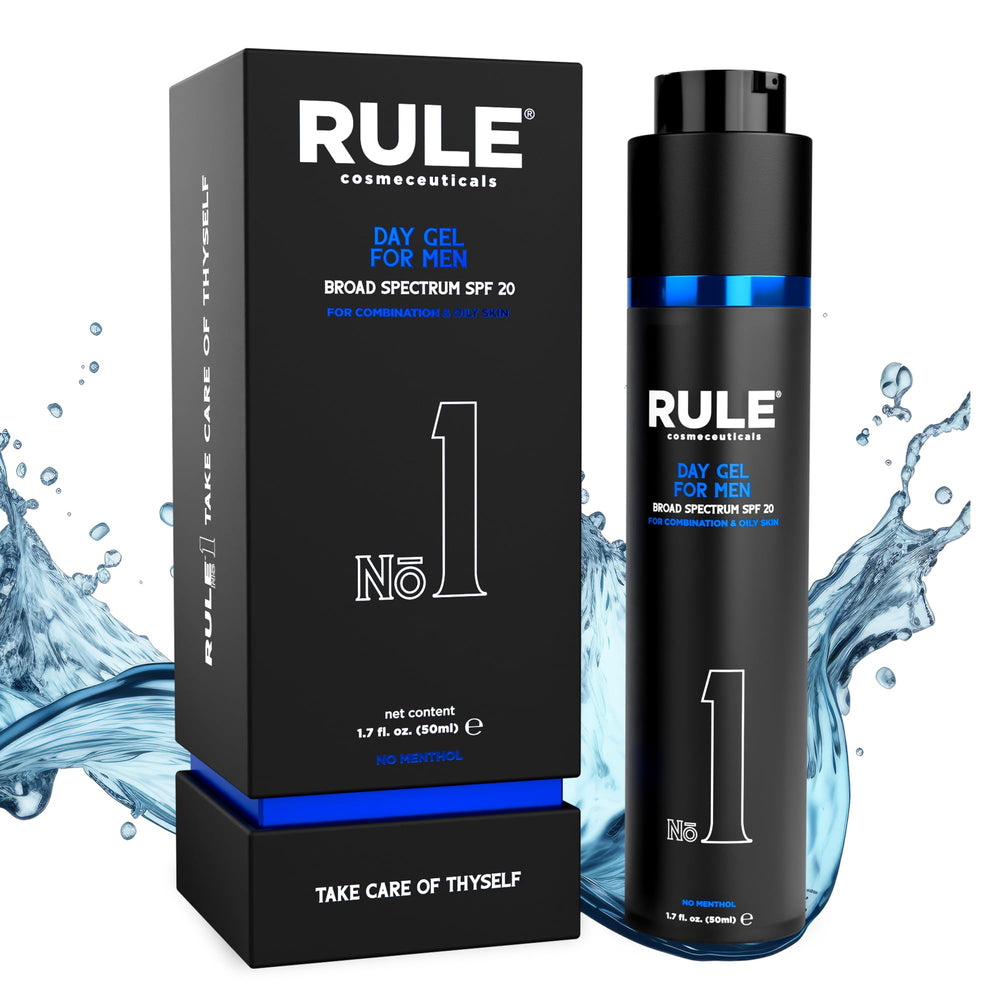 Rule Cosmeceuticals No1 Day Gel highlights hyaluronic acid and collagen benefits
