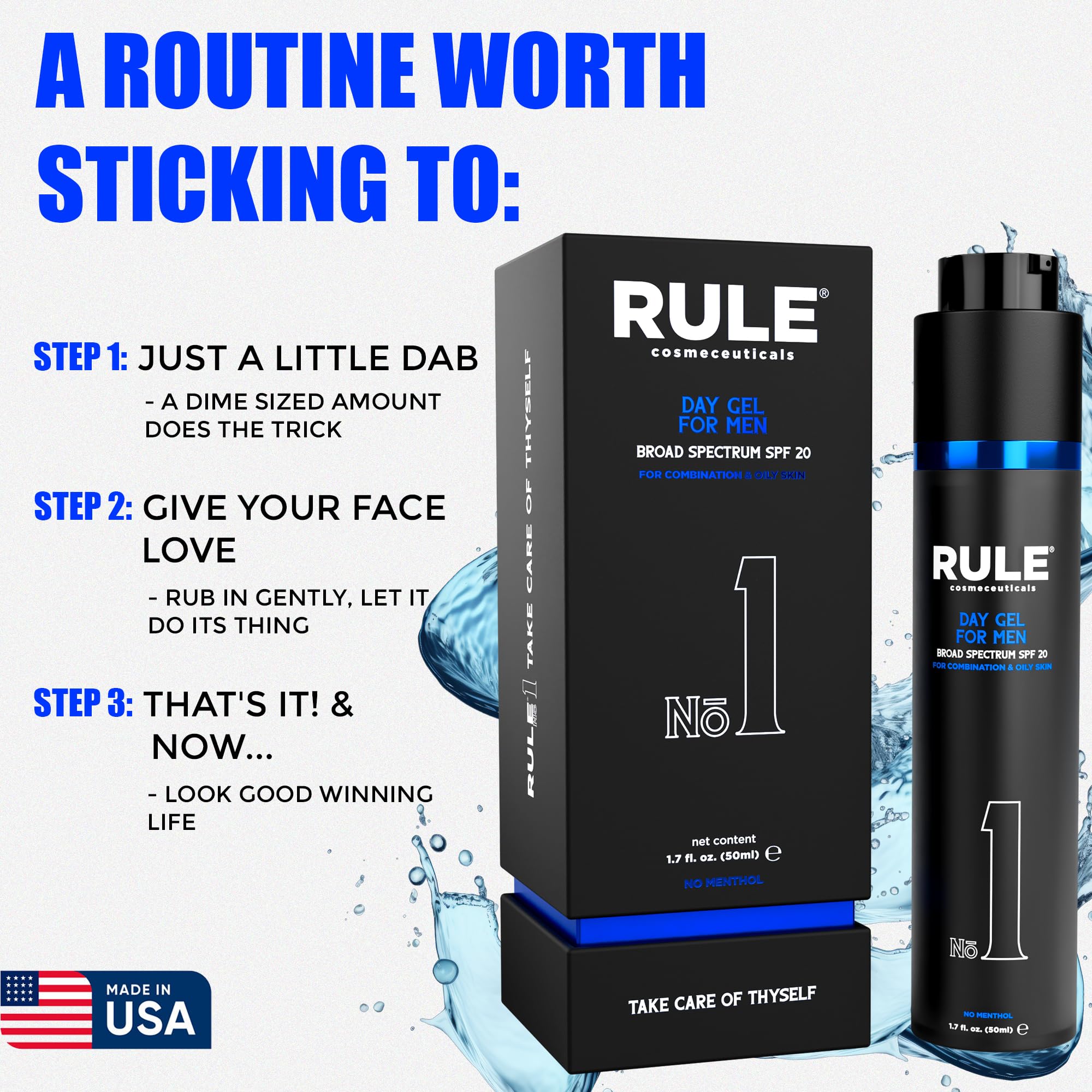 Rule Cosmeceuticals No1 Day Gel contains no menthol or fragrance