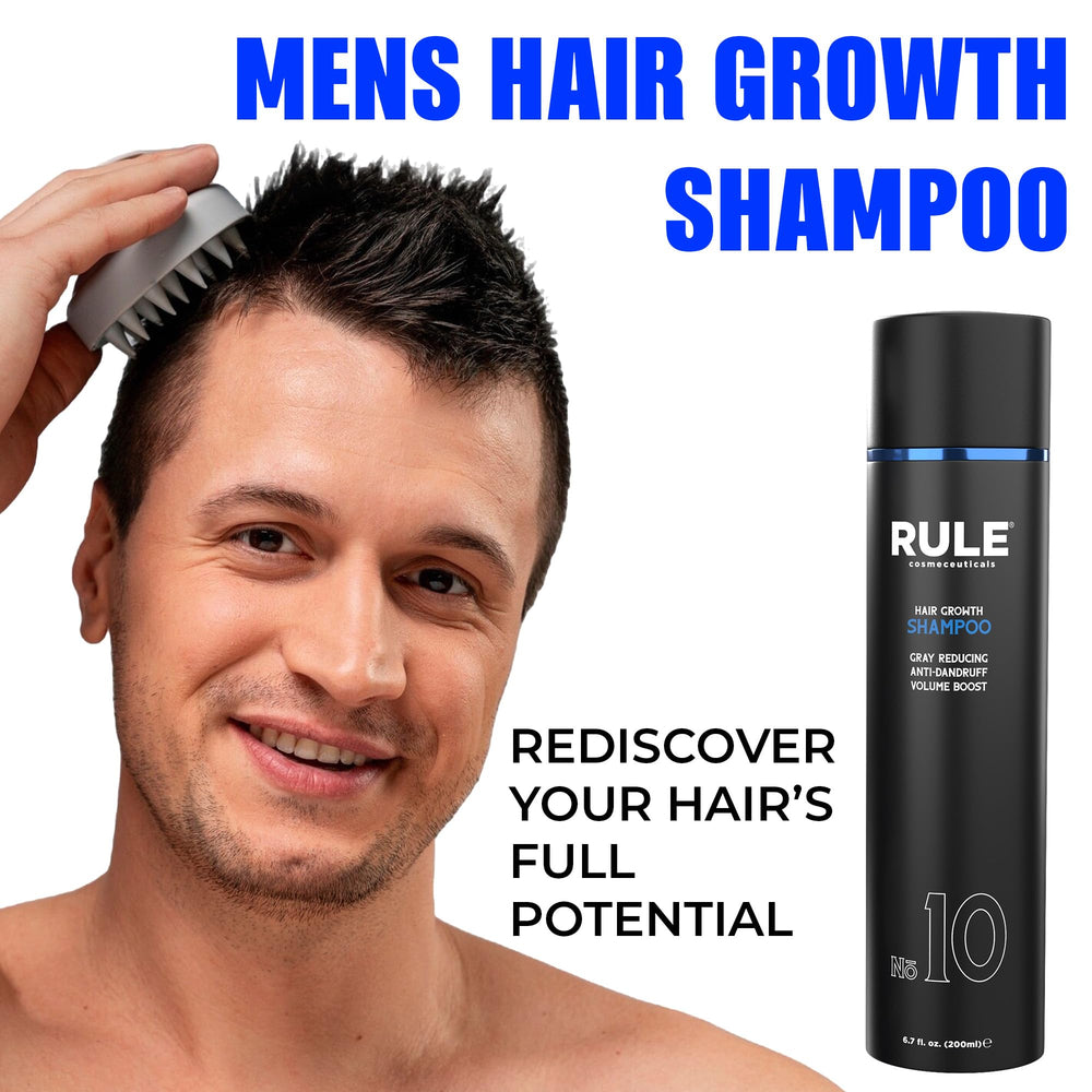 Foam application of Rule No.10 demonstrates thickening action on hair.
