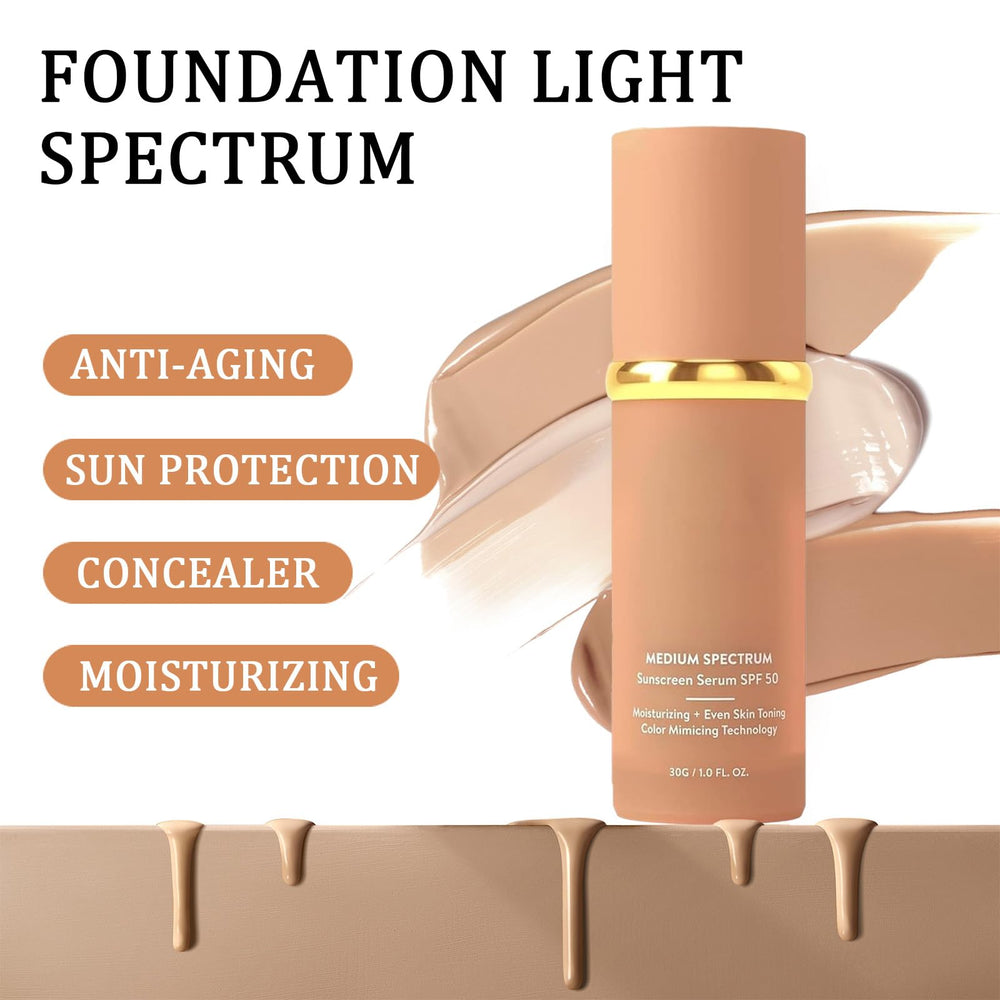 Rulinal Foundation 4 in 1 swatches show natural color adaptation and breathable texture