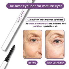 Rumi Cosmetiques LushLine+ provides a soft glide for gentle eyelid makeup on mature eyes.