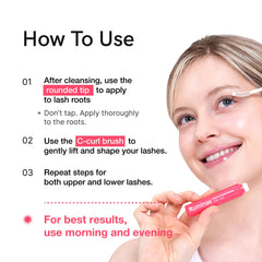 Ruminae close-up applicator tip ready for clean lash and brow application